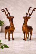 Handcrafted Wooden Deer – Traditional Home Décor