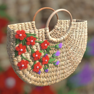 Hand Made Kauna Bags(Half Embrodery)