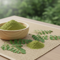 Fresh organic Moringa leaves from Assam